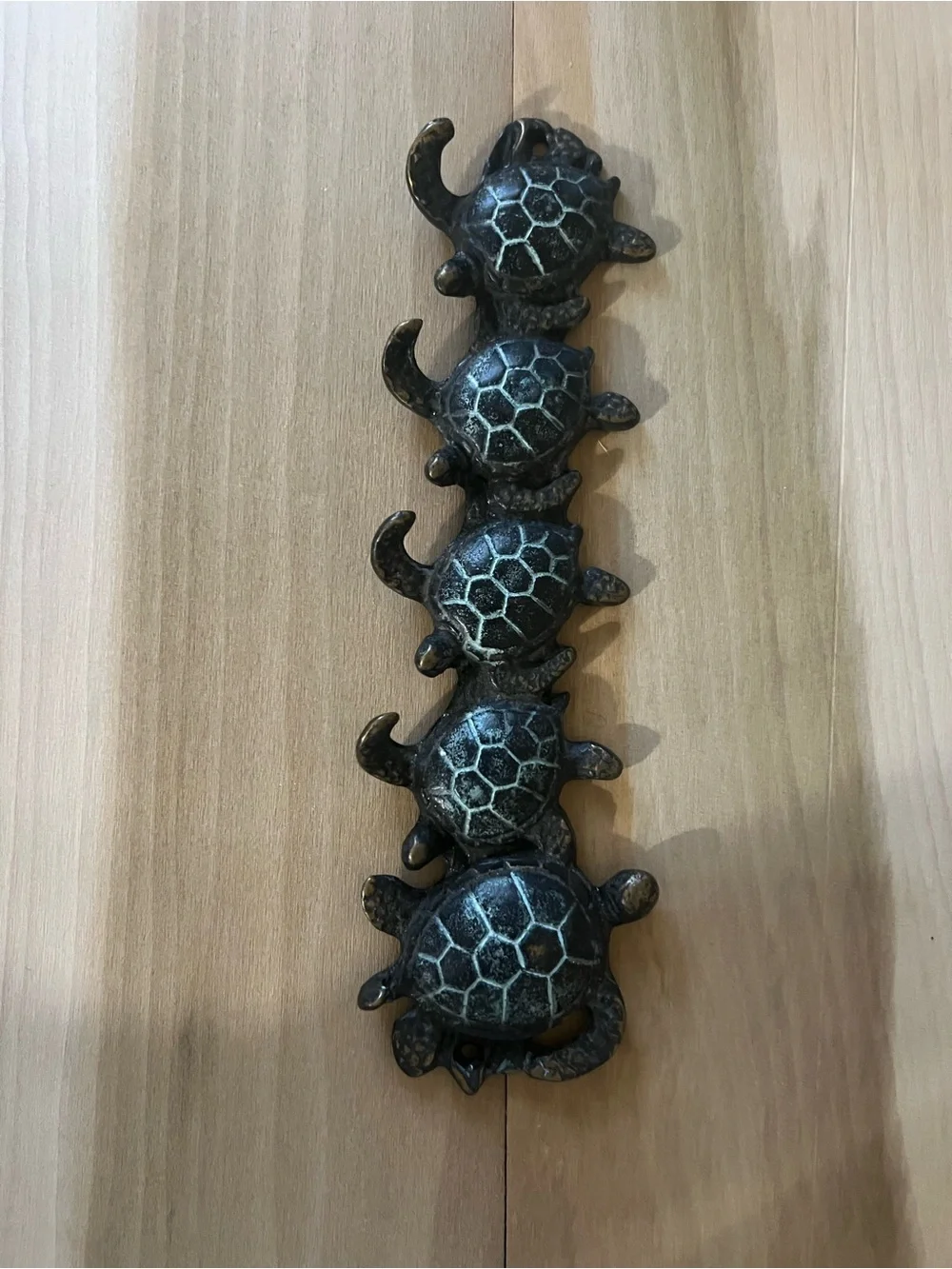 Turtle Wall Key Hook Hanger - Antique Finish